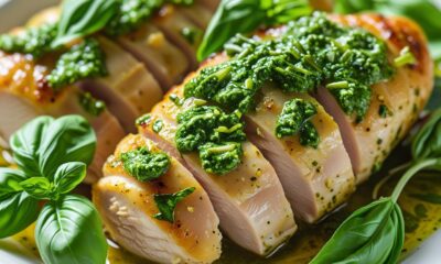 Basil And Pesto Hasselback Chicken