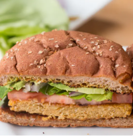 Carrot & Chickpea Veggie Burger