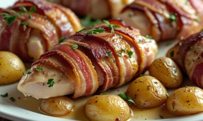 Creamy Bacon Hasselback Chicken