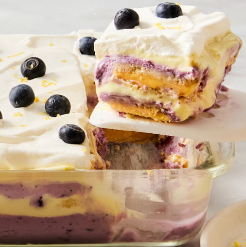Lemon-Blueberry Cheesecake Lasagna