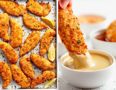 Lemon Garlic Parmesan Chicken Tenders