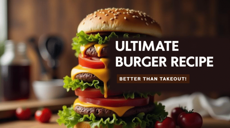 Ultimate Burger Recipe – Juicy, Flavor-Packed & Better Than Takeout!