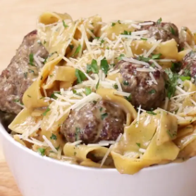 One-Pot Swedish Meatball Pasta