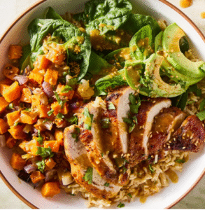 Peanut Chicken Protein Bowls