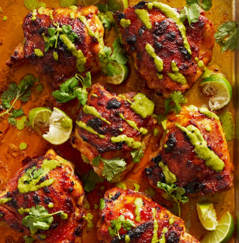 Peruvian-Style Chicken With Green Sauce
