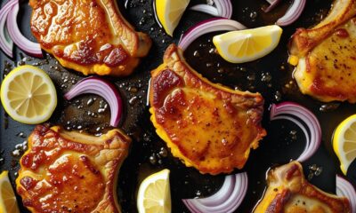 Sheet-Pan Crispy Cheddar Pork Chops