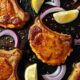 Sheet-Pan Crispy Cheddar Pork Chops