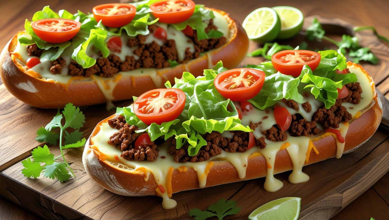 Taco French Bread Pizza
