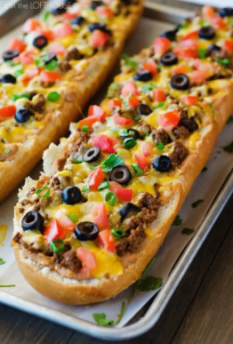 Taco French Bread Pizza