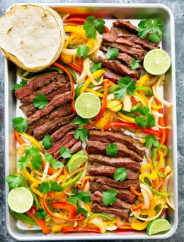Sheet-Pan Steak Fajitas