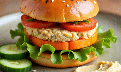 Carrot & Chickpea Veggie Burger