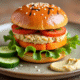 Carrot & Chickpea Veggie Burger