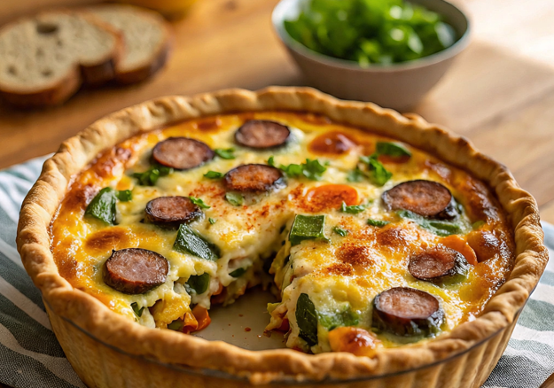 Sausage & Veggie Quiche
