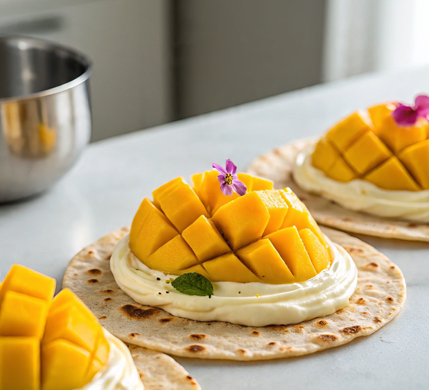 No-Cook Mango Shrikhand Wrap