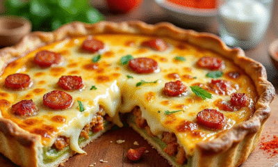 Cheddar And Chorizo Quiche
