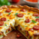 Cheddar And Chorizo Quiche