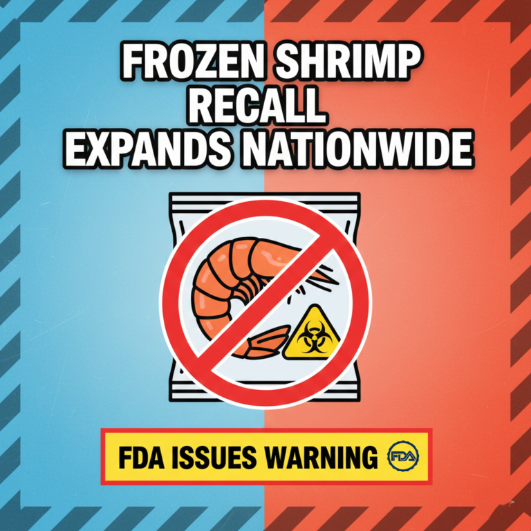 Frozen Shrimp Recall Warning: FDA Issues Nationwide Food Safety Alert