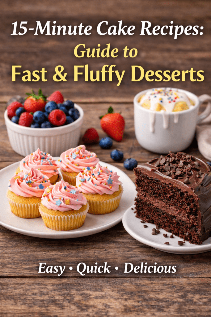 15-Minute Cake Recipes