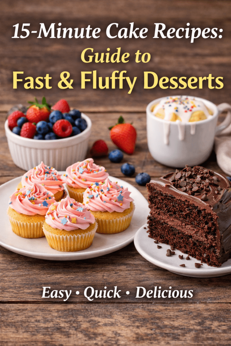 15-Minute Cake Recipes