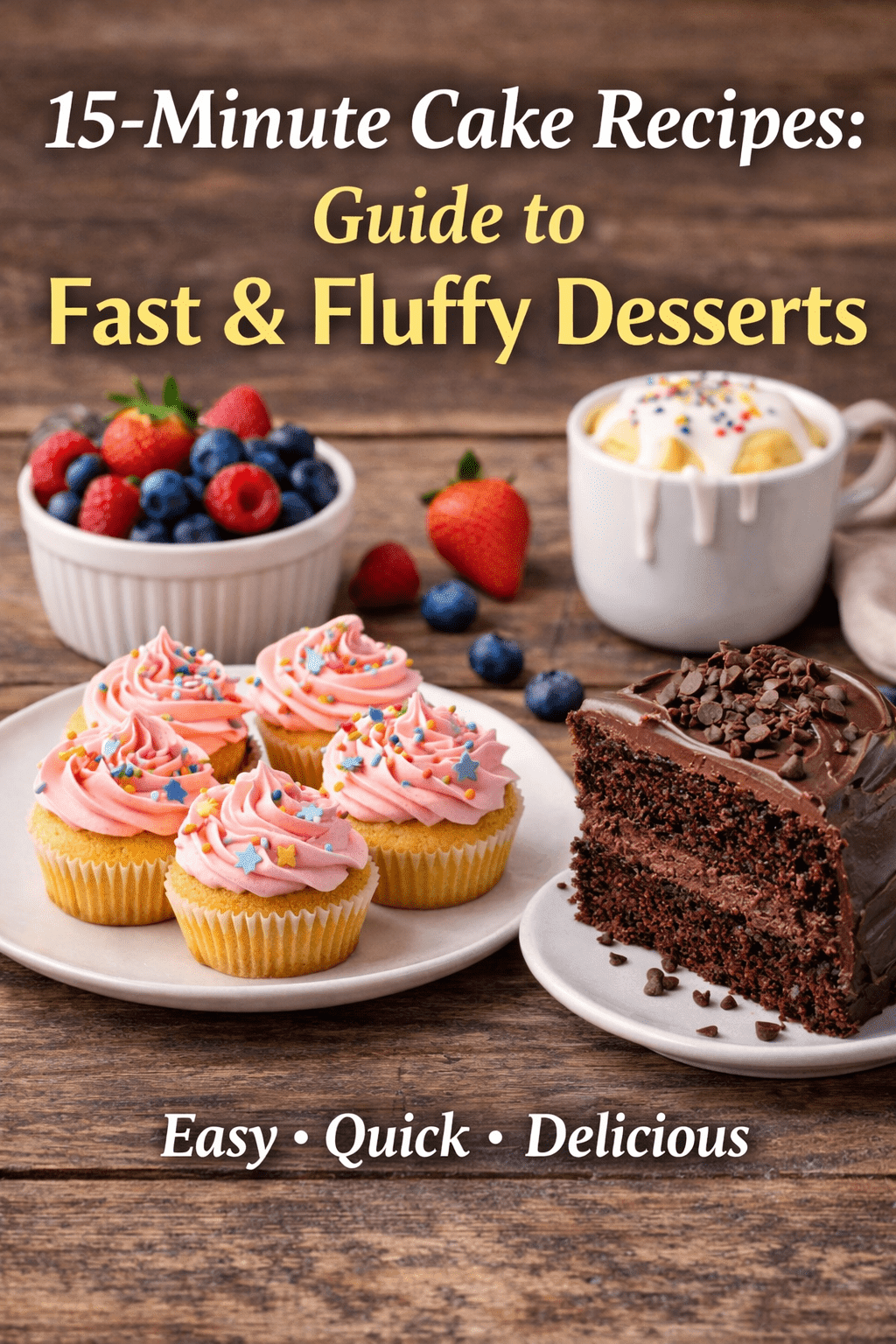 15-Minute Cake Recipes