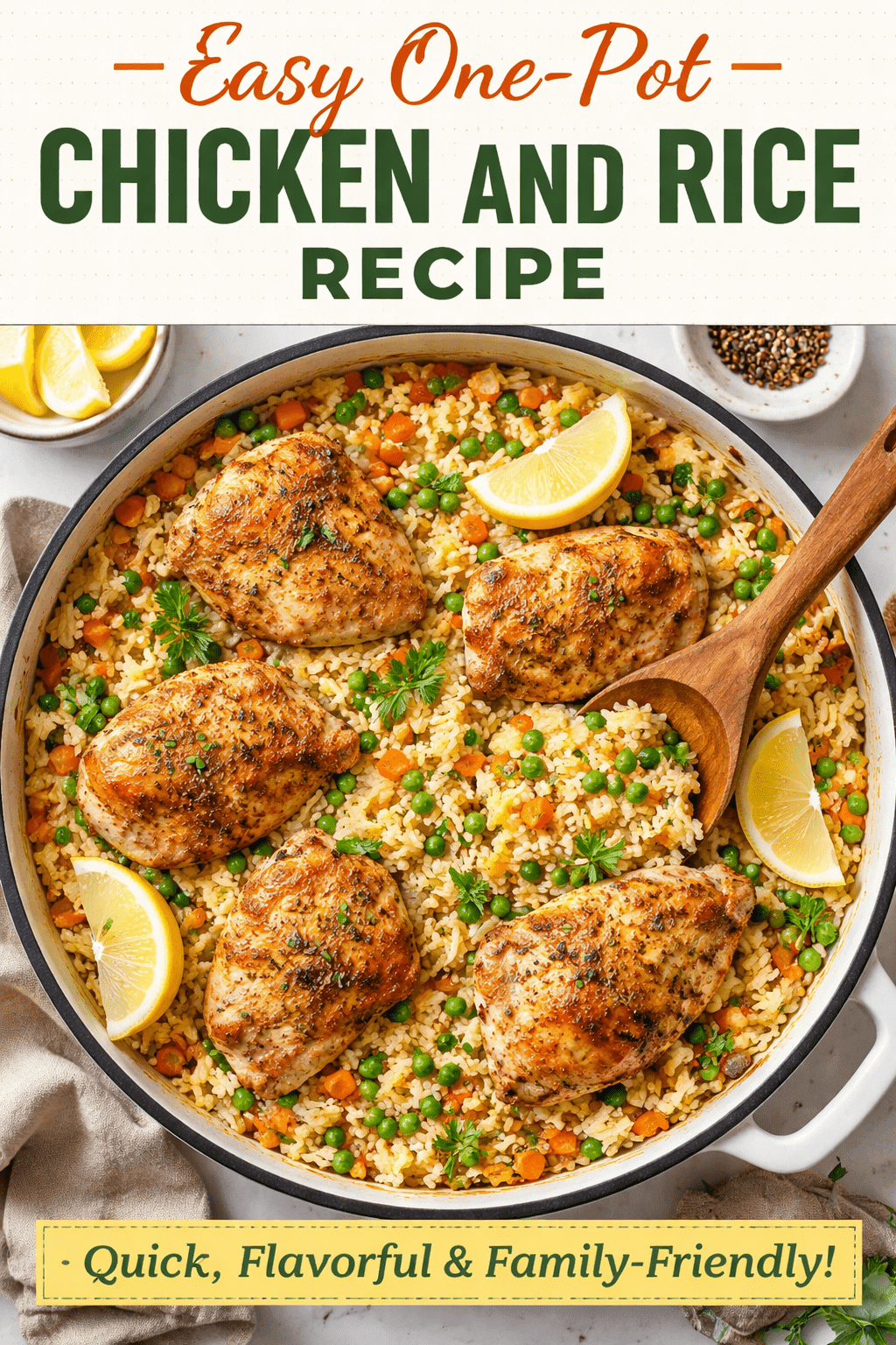 Easy One-Pot Chicken and Rice Recipe for American and UK families