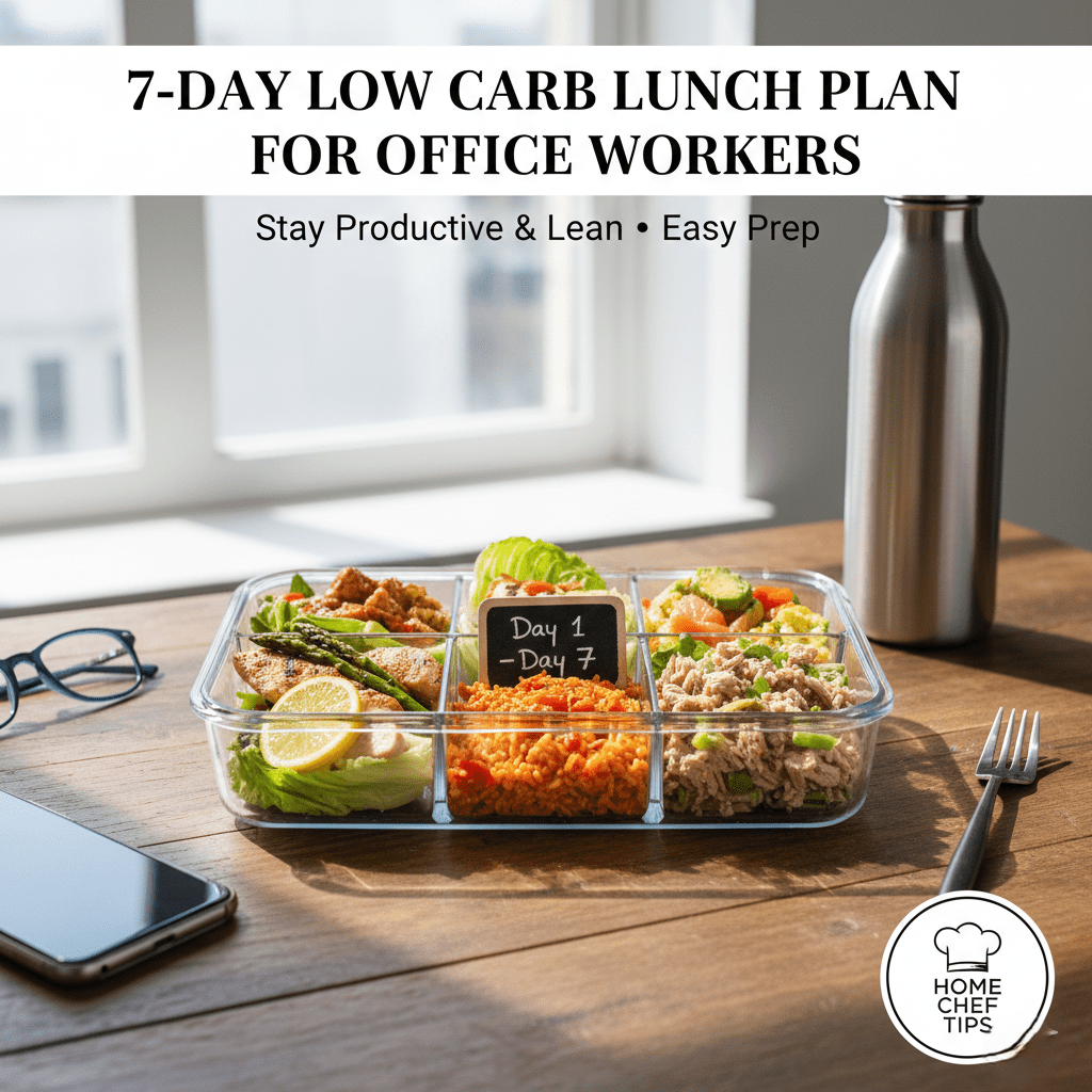 7-Day Low Carb Lunch Plan for Office Workers