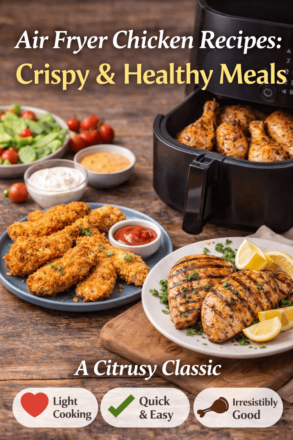Air Fryer Chicken Recipes Crispy & Healthy Meals